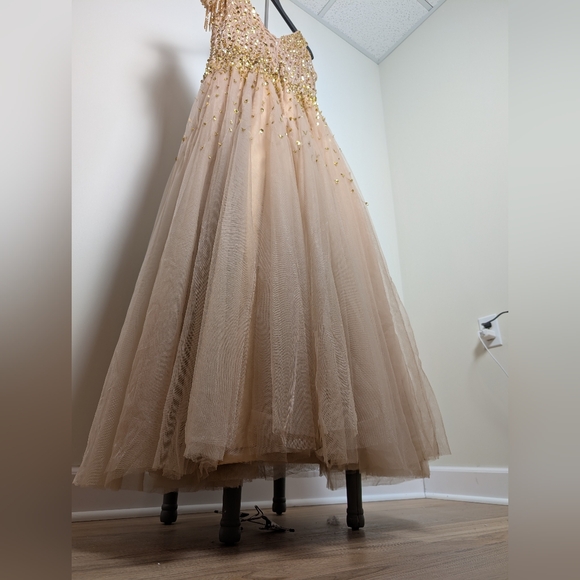 Sequin Embellished Evening Gown - Picture 8 of 13